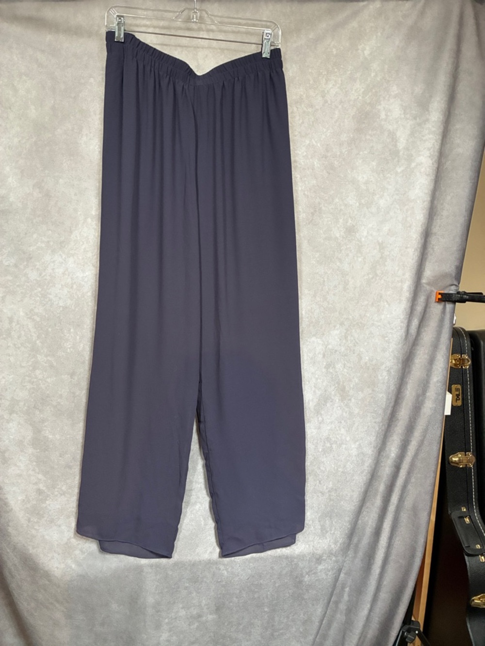 Hanna Nikole Charcoal Layered Wide-Leg Pantsuit for Mother of the Bride - Picture 10 of 11